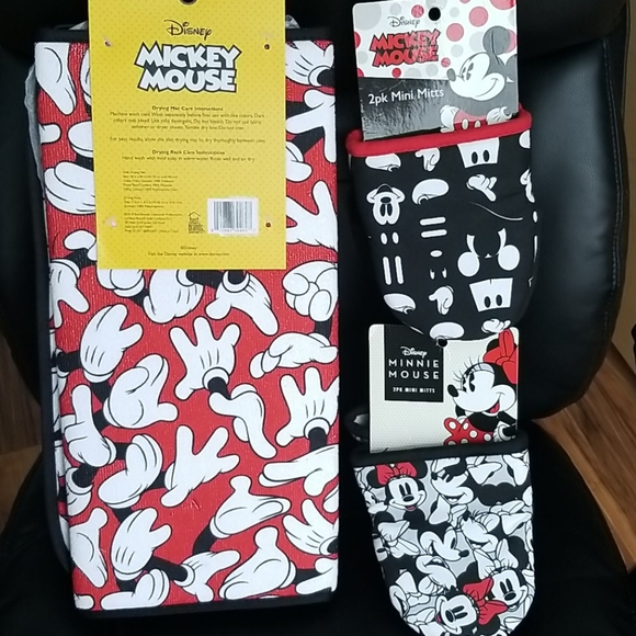 Disney Kitchen Disney Mickey Mouse Dish Drying Mat Rack Mitts